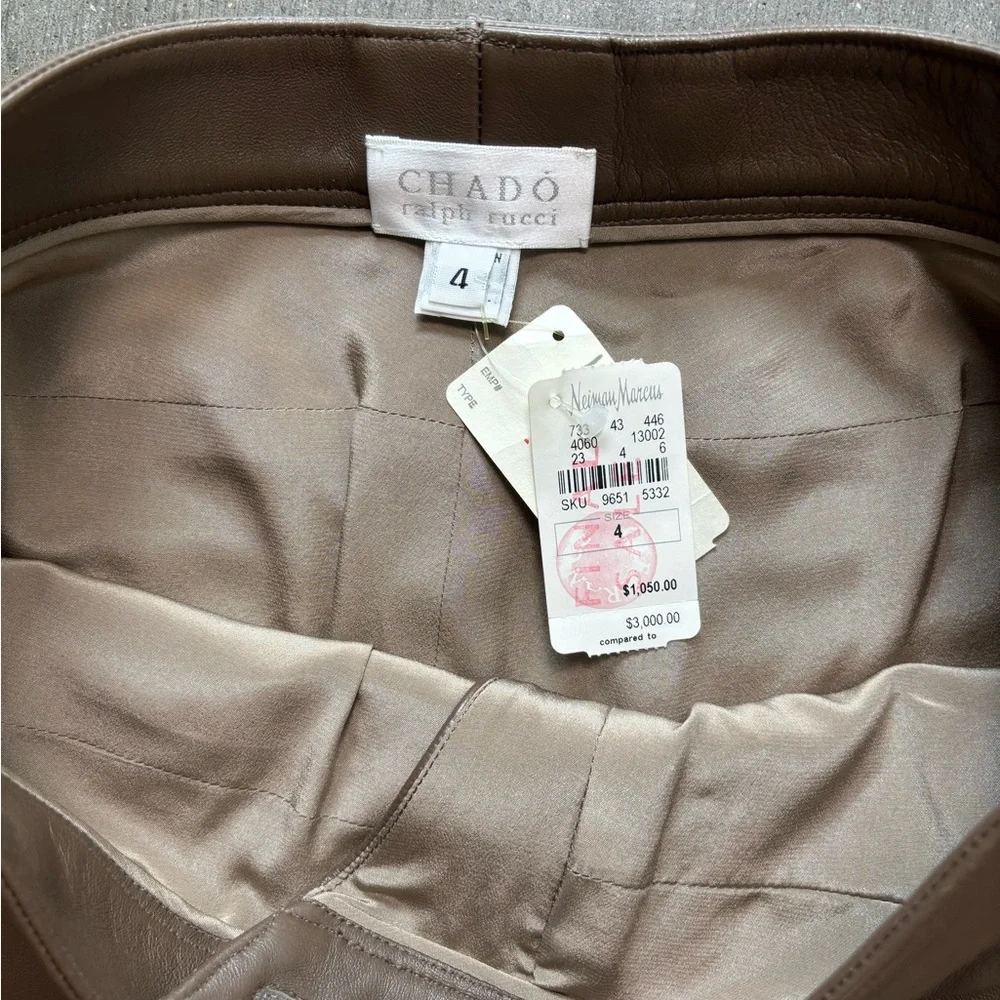 Chado Ralph Rucci leather pants - Picture 3 of 9